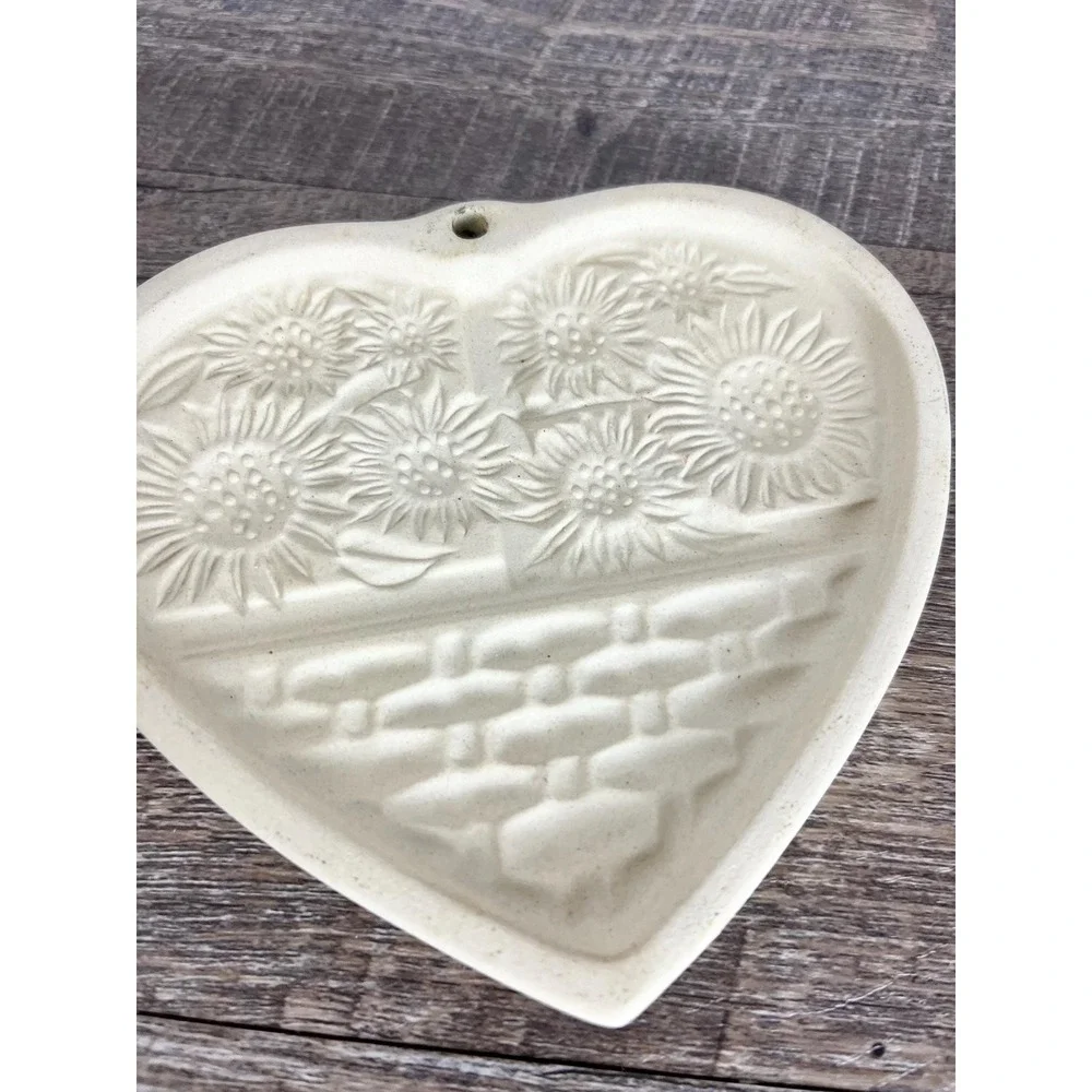 Vintage pampered chef cookie‎ mold sunflower basket 1994 paper decor kitchen